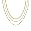 3 Necklace Set Gold
