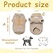 EIHI 1 Stück Haustier-Sherpa-Fleece-Pullover Weste Rollkragenpullover weiches Sweatshirt für kleine Hunde Katzen, Welpen Yorkie Chihuahua warme Herbst-Winterkleidung, khaki, s