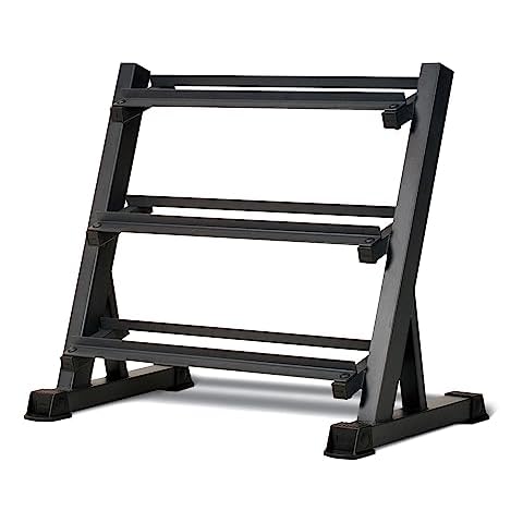 Marcy 3-Tier Dumbbell Rack Multilevel Weight Storage Organizer for Home Gym DBR-86 Cover
