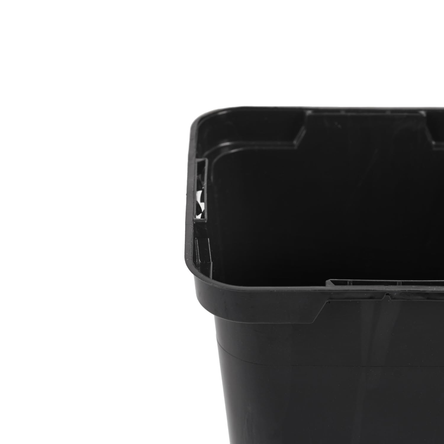 Tymar Lot de 50 pots de culture 16 x 16 cm - Pot de fleurs carré pour semis ou boutures - Plastique