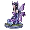 Nemesis Now Crystal Fairy Violet Figurine, 9cm Resin, Kneeling Fairy Holding Glass Ball, Fantasy Gift, Cast in the Finest Resin, Expertly Hand-Painted #1