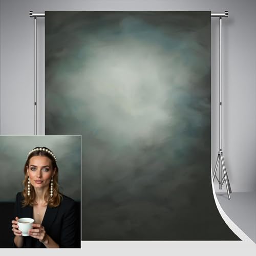Kate Studio Fotografía Fondo Gris Azul Degradado 1.5x2.2m/5x7ft Recién Nacido Foto Pared Arte Abstracto Fotografía Fondo Retrato Fondo Photocall Cumpleaños Boda Video Decoración