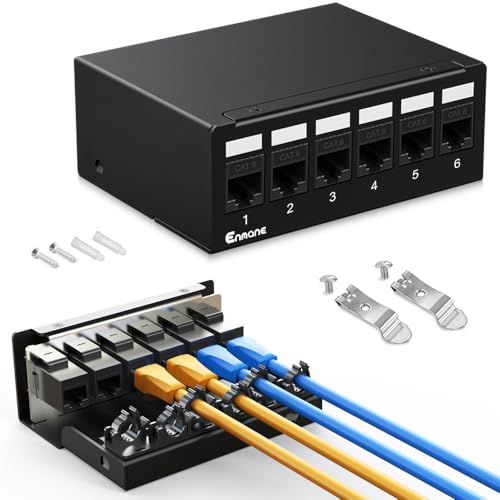 Enmane 6-Port Cat6 Keystone