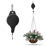 Hanging Basket Pulley,Adjustable Heavy Duty Plant Hanger,Retractable Plant Hanger Basket for Garden Hanging Baskets Pots Birds Feeder Y5DLGG