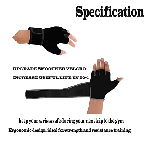 Image of Sports Glove for Men & Women, Gym Workout Gloves, Gym Accessories, Fitness Gloves, Hand Glove, Grip Gloves, Exercise Gloves (Blue)