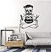 Stickers muraux décoration de la maison stickers muraux coiffeur salon de coiffure coiffeur corps caoutchouc art coiffeur 67x57cm