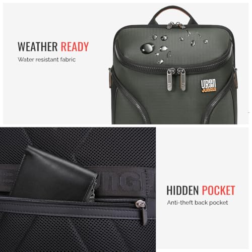 Image of Urban Jungle CityRun Workpack, 24Ltrs Water Resistant, Premium Polyester Laptop Backpack for Men and Women, Olive