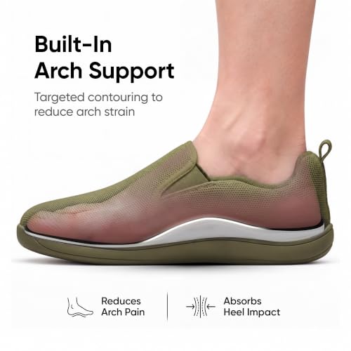 Image of Frido Cloud Comfort Slip-On & Lace-up Shoes for Men, Zero-Drop Barefoot Style & Wide Toe Box, Lightweight Casual Walking Shoes, Flexible Sole for Natural Alignment, Available in Arch & Without Arch