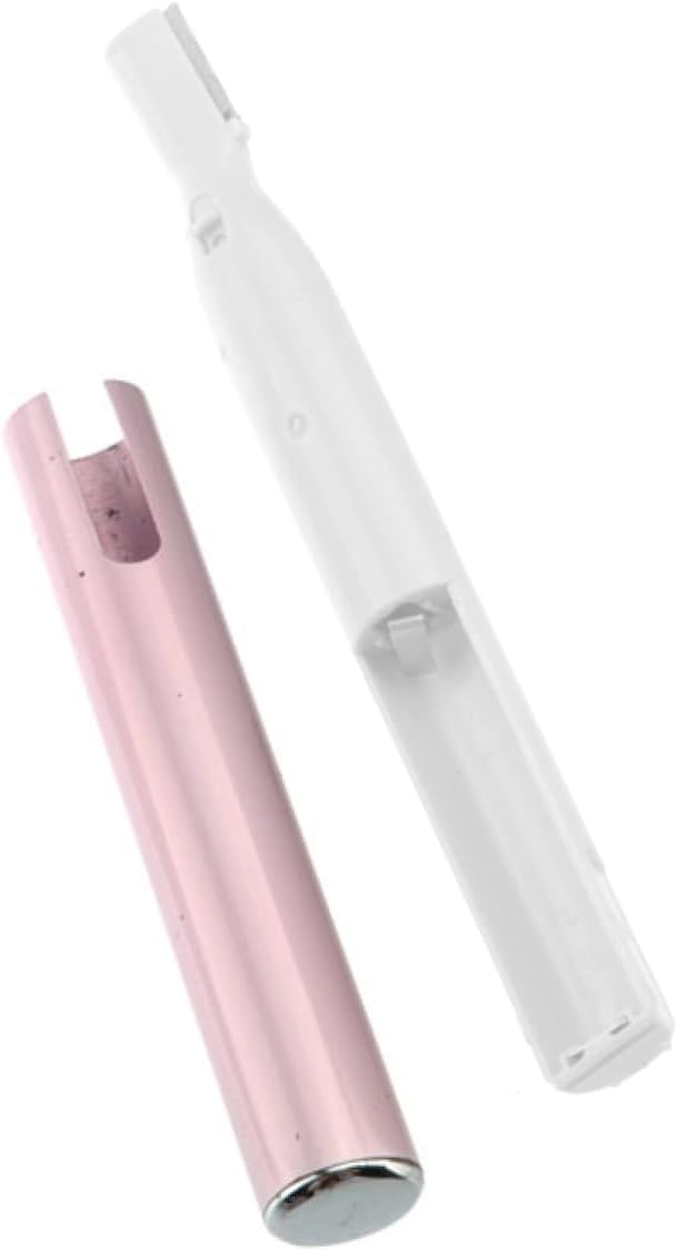 Electric Eyebrow Trimmer with Comb Pink Pen Shaped for Face Care