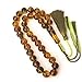 Muslim handmade rosary made of natural Baltic amber in green color. A great gift