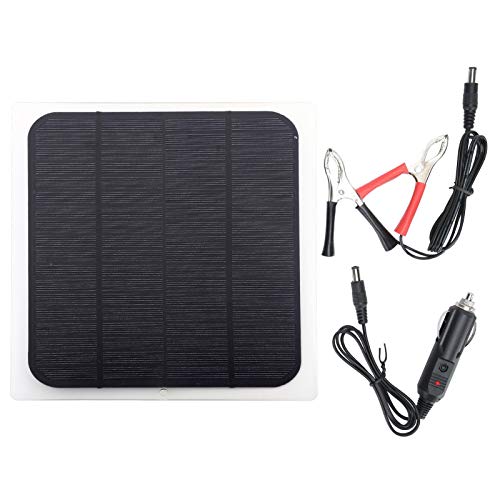MAMJENNI para cargador de batería de coche, mantenedor de panel solar de 12 V, cargador de goteo automotriz con protección de diodo, uso en todo tipo de clima para vehículos,