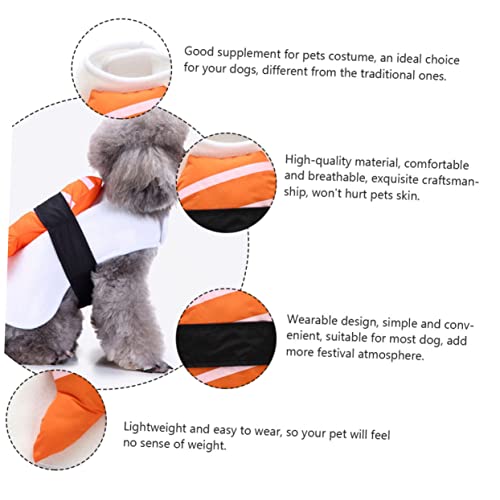 Disfraz Halloween para perro talla L naranja miniatura 4
