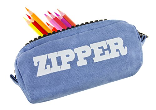 Durable Canvas Student Pen Pencil Carrying Case Large Zipper Stationery Storage Bag Organizer Coin Purse Wallet Pouch Cosmetic Makeup Bag Tidy Study Work Supplies Holder Desk Container Box #TOP2