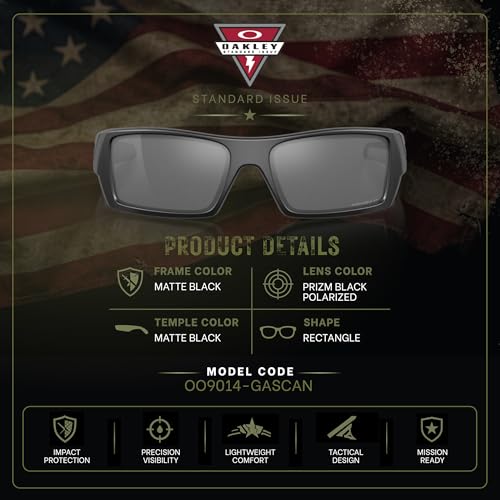 Image of Oakley Standard Issue SI GASCAN Blackside Collection Military Grade Sunglasses With Official Eyewear Kit