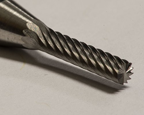 Fresa Carburo Single Cut 1/8" x 1/2" con vástago 1/4" miniatura 2