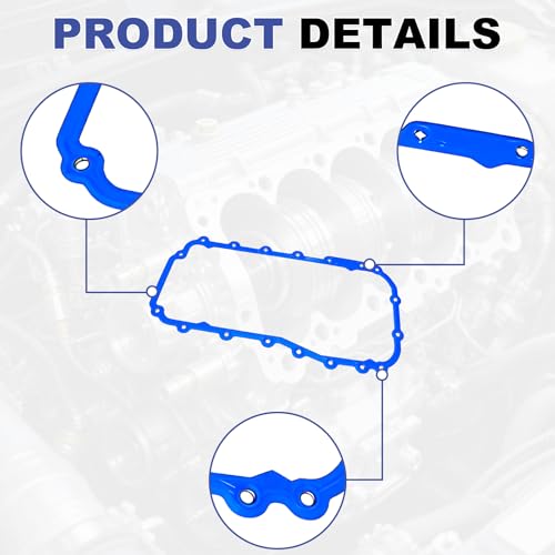 Image of Oil Pan Gasket Set Compatible With 1990-2011 Chrysler Dodge Caravan Concorde 3.3L V6 OHV 12v