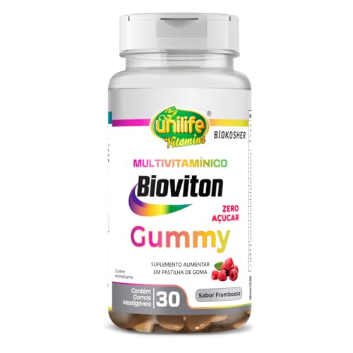 Gummy Multivitamínico Bioviton Unilife Sabor Framboesa 30 Gomas