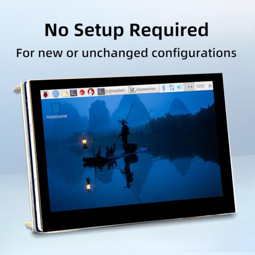Image of 4.3 Inch Raspberry Pi Screen, 800x480 Pixel Capacitive Touchscreen, MIPI DSI LCD Display for Raspberry Pi, Driver-Free