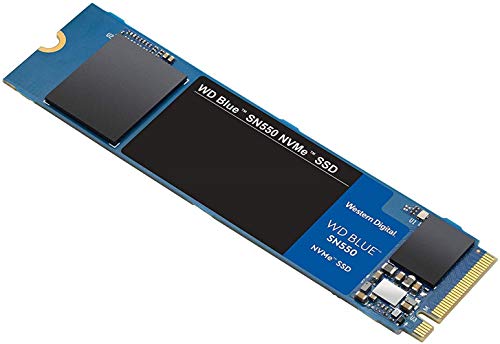 Image of Western Digital WD SN550 1TB NVMe Internal SSD - 2400MB /s R, 1950MB /s W (WDS100T2B0C, Blue)