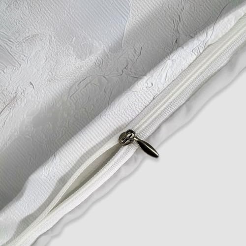 Housse de couette 140x200 fermeture éclair parure lit microfibre