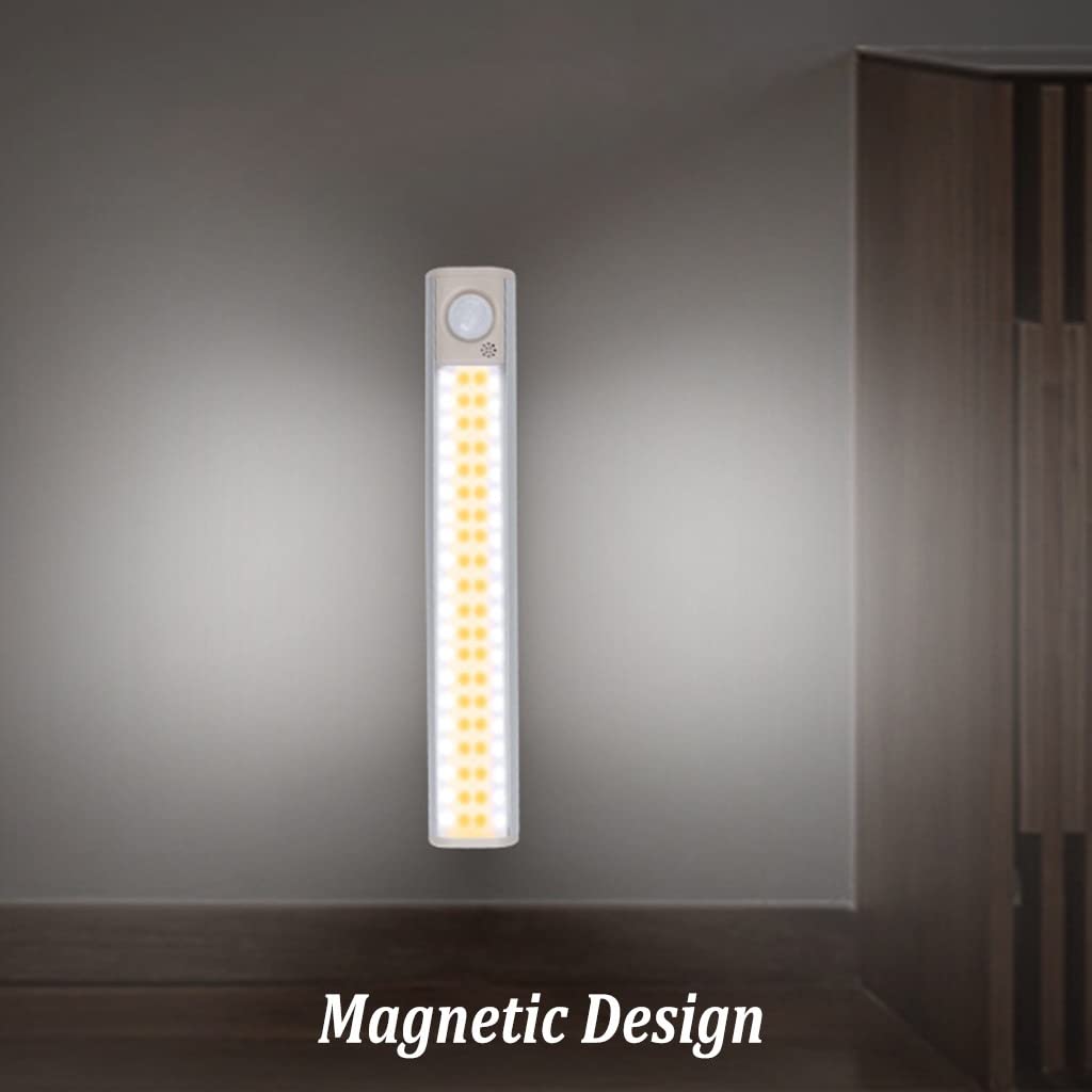 Debajo de la Iluminación del Gabinete, Luces del Sensor de Movimiento, USB Recargable Luz de Armario, Luz de Gabinete Inalámbrica Magnética, para Escaleras, Cocina, 3 Paquetes ( Color : 30cm/11.8in )