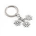 Produktbild GMTEXTILES 1Pc   Weihnachten Schneeflocke Schlüsselbund Schneeflocke Schlüsselanhänger Ring Geldbörse Anhänger