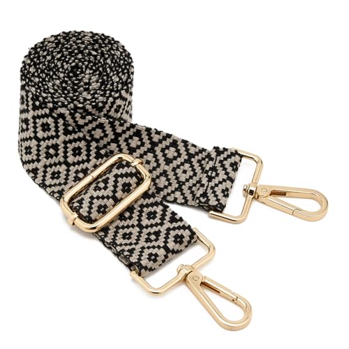 Image of ZOOEASS Wide Shoulder Strap Adjustable Replacement Belt Guitar Style Crossbody Bag Handbag Strap Multicolor Canvas Straps(Wide:1.5in)(Color16)