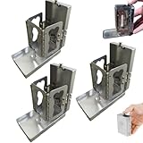 Folding Pocket Candle Lantern, Collapsible Metal Mini Lantern, Metal Candle Lanterns for Real Candles, Vintage Small Pocket Candle Lantern Candle Holder Storage Box for Camping Hiking Travel (3pcs)