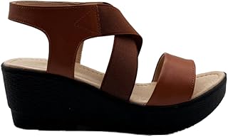 جيني صندل كاجوال بنعل داخلي طبي واشرطة مريحة للنساء (هافان، مقاس 37)