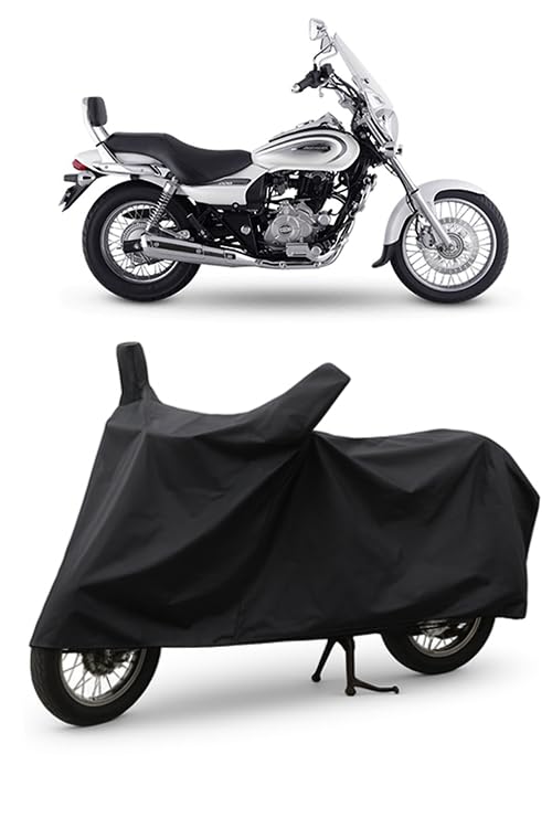 Image of Daxo Waterproof Bike Cover for Bajaj Avenger Cruise 220 | All Weather Protection from Rain, Dust, UV Rays & Scratches with Mirror Pockets & Buckle Belt | Avenger Cruise 220 Bike Cover