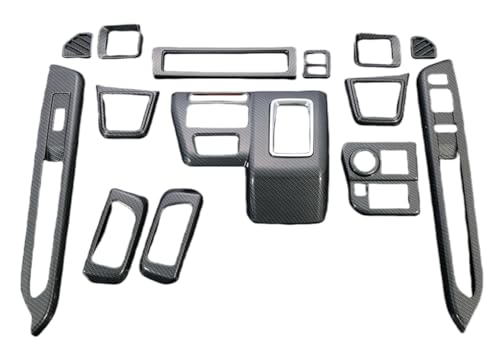 【Aobexalt】ダイハツ新型アトレーForATRAIS700VS710Vインテリア9点フルセット前側両側左右・センターエアコン吹き出し口・ドリンクホルダー・スタートワンボタンハザードボタンパネル・ドアハンドル・ウインドボタンカバーベゼルガーニッシュフレ