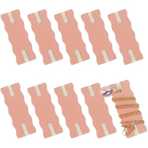OLYCRAFT 10pcs Portable Tangle-Free Jewelry Organizer 1x2.6x0.1 Inch Rectangle Tangle-Free Necklaces Containers Necklace Card Holder Universal Jewelry Storage Case for Chain Necklaces Jewelry Storage Cover