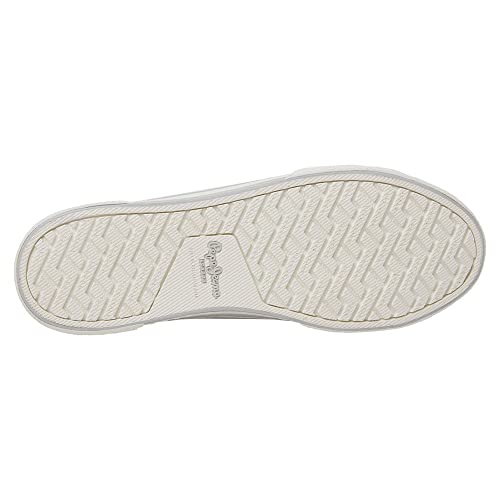 Pepe Jeans Para Mujer. PLS31439 Zapatillas BáSicas Brady Party Plateado (36), Plata, Tela, Plano, Cordones, Casual - 2