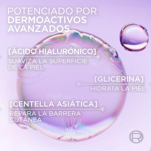 L'Oréal Paris Revitalift Filler Glass Skin Mascarilla Facial Hidrogel Iluminadora, Piel Jugosa y Radiante. Tratamiento rellenador, Ácido Hialurónico, Glicerina, Extracto Centella Asiática, Pack de 4 - imagen 4