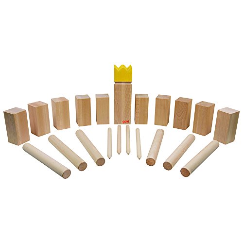 goki 56691 - Wikingerspiel - Turnier Kubb im Baumwollbeutel