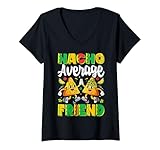 Photo Gallery donna cibo - nacho average friend maglietta con collo a v Photo Gallery donna cibo - nacho average friend maglietta con collo a v