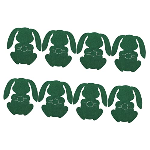 Garneck 8pcs Bunny Utensil Holders Cute Cutlery Pouches for Easter Table Decor Adorable Silverware Bags for Spring Party and Festive Celebrations