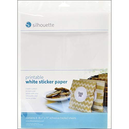 Silhouette Printable White Sticker Paper (2 Pack)