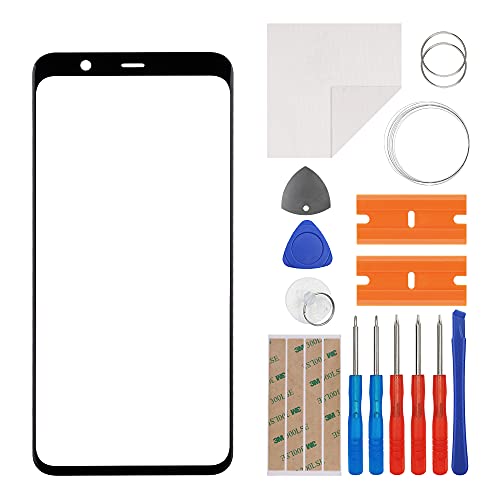 Lente de cristal frontal Google Pixel 4 XL con herramientas de desmontaje para móvil