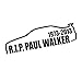 FAFPAY Sticker de Carro 14,3 CM * 3,9 CM Paul Walker Rip Vinilo calcomanía bajado Illest Dope Stance Drift Pegatinas y calcomanías Personalizadas para Coche Negro/Plateado C8-0456