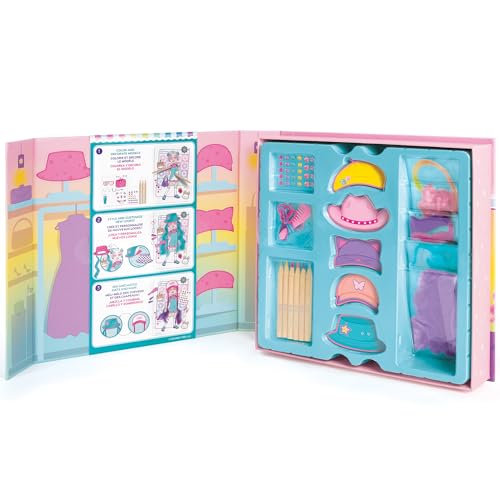 Make It Real: Salon Style Fashion Studio - 5 Model Design Boards, Mix & Match Hair-Hats-Accessories, Comb-Elastics-Barrettes, Tweens-Girls-Kids 6+ by Make It Real - Image 2