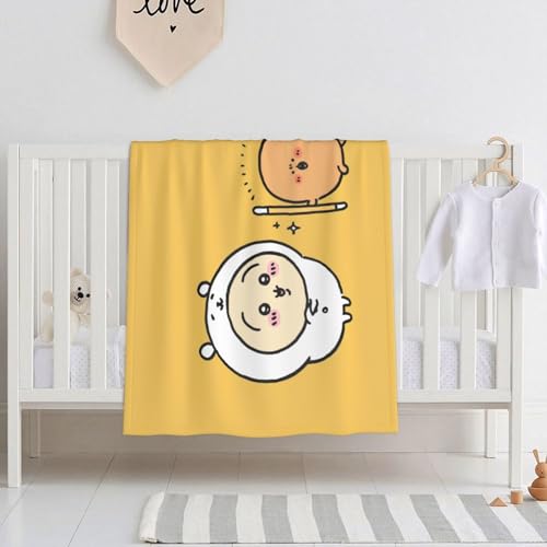 毛布 ちいかわ うさぎ 大判 フランネル ブランケット ふわふわ 肌に優しい 超極細繊維 抗菌防臭 静電防止 多機能 ひざ掛け 掛け毛布 膝掛け 洗濯可能 おしゃれ 通気性 自家用 エアコン対策 四季通用 誕生日プレゼント 76*101cm