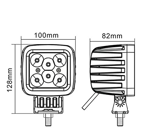 Kramp LA10028 Projecteur de travail LED 42 W 3780 lm