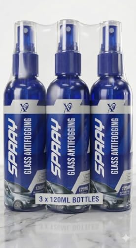 Image of Anti-Fog Spray & Rain Repellent Spray for Car Windshield Prevents Fogging for Automotive Dust Remover Cleaner In All Weather Conditions Fog Remover Which Improves Road Safety & Visibility (120ml x 3)