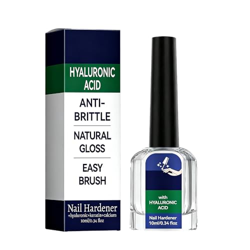 Hyaluronic Acid Nail Hardener Fast-Absorbing Nail Care Serum Nail Repair for Cracked Cuticles & Dry Nails Strengthens Hardened Nails Suitable for Home Manicure & Daily Nail Care (1pc)