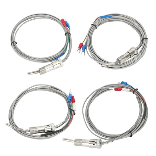 Termopar tipo K M12 de alta temperatura hasta 800 ℃ con cable de 2M en acero inoxidable