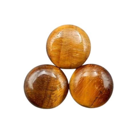 Pierre précieuse œil de tigre Chitti en vrac 8 mm lot de 3 perles rondes naturelles