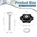 PATIKIL t Track Bolts Knob Kit, 5 Set M5 x 40mm x 32mm Threaded Bolts with Washers and 6-Star Knobs Nuts t Track Accessories for Woodworking Jigs and Fixtures, Silver Black