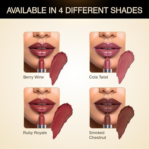 Image of Auric MatteRich Lipstick | Ruby Royale | 4.2g | Deep Red Matte Lipstick with Intense Pigment | Long-Lasting, Transfer-Proof, Vegan, Paraben-Free | Smooth Matte Finish