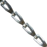 #8 10ft Sash Flat Link Chain .035 Thick 75LBS Zinc Plated for Commercial Farm Valves Dial Caps Lids Fusible...